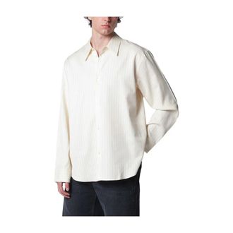 STUDIO NICHOLSON Casual Shirts, male, Beige, Size: L View Shirt