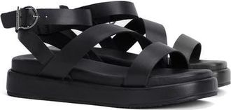 Barbour Ivy Ankle Strap Platform Sandal in Black at Nordstrom, Size 9