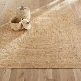 AM.PM Vierkant tapijt in jute, hand geweven, Hempy