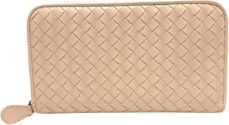Bottega Veneta Pre-owned Long wallet (bi-fold) - Dames - Vintage Accessoires - Roze - ONE Size - Leer - Vintage