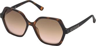 Guess Gu7698 Zonnebril - Dames - Accessoires - Bruin - Maat: 57 MM