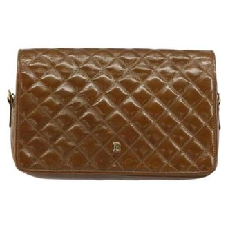 Bally Pre-owned Vintage Chain Shoulder Bag - Dames - Pre-owned - Bruin - Maat: ONE Size Leer