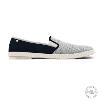 Rivieras Shoes Classic Canvas & Mesh Slip-On Loafer in Navy And Light Blue at Nordstrom, Size 39