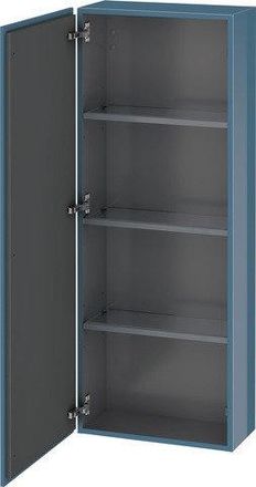 Duravit Armario Semi Alto Duravit L-cube, Anchura 500mm, Profundidad 243mm, 1 Puerta, Abatible A La Izquierda, Color: Laca De Alto Brillo Stone Blue - Lc1169l