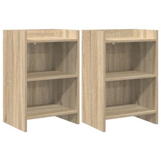 vidaXL Comodini 2 Pz Rovere Sonoma 40 X 30 X 60 Cm Vidaxl