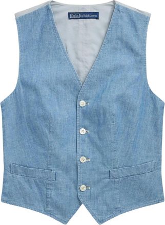 Polo Ralph Lauren cotton vest - women - Cotton/Cotton - 12 - Blue