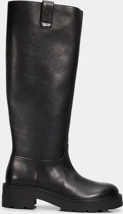 Stuart Weitzman Ren Knee-High Lug Sole Leather Boots