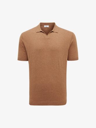 Gentiluomo No Button Polo | Oranje