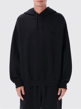 Yohji Yamamoto Felpa basic con cappuccio in misto cotone