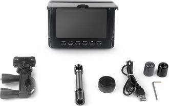 Infinite C&aacute;mara De V&iacute;deo Para Inspecci&oacute;n De Tuber&iacute;as Con Clasificaci&oacute;n Ip68 Y Alcance De 50 M, Sistema 1080p, Pantalla Lcd De 5 Y 6 Led Para Trabajos De Fontan