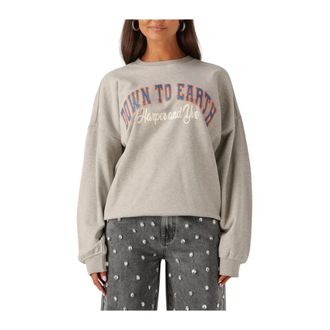 Harper & Yve Hoodies & sweatvesten, Dames, Grijs, S, Wol, Gezellige Grijze Trui voor Vrouwen