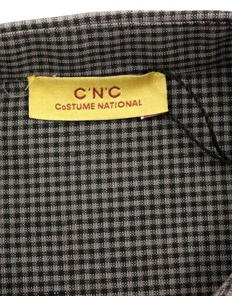 Costume National Mens Gray Linen Casual Shirt