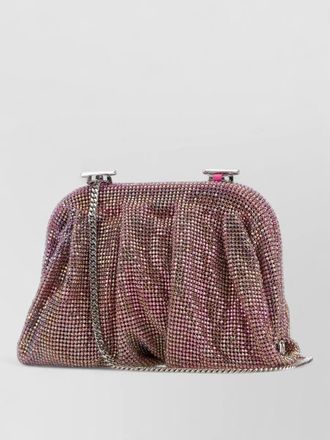 Benedetta Bruzziches embellished fabric small shoulder bag