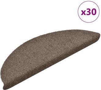 vidaXL Tappetini Autoadesivi per Scale 30 pz Crema 56x17x3 cm - Vidaxl