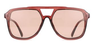 SmartBuy Collection Square Full Rim Plastic Mens Sunglasses Red Size 59 - Free Lenses - SmartBuy Collection