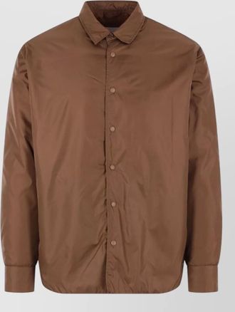 Aspesi silk nylon blend jacket cuffed long sleeves