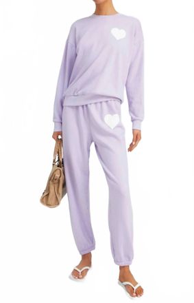 SPRWMN Heart Sweatpant In Purple