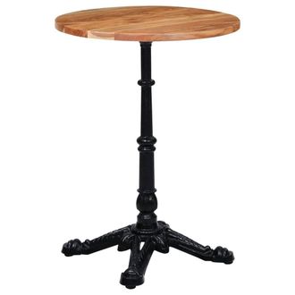 Berkfield Home Bistro Table Leg Black 52x52x72 cm Cast Iron | Size: 52 x 52 x 72 cm