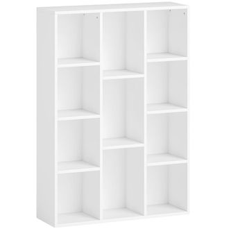 HOMCOM Librer&iacute;a 74.3x24x106 cm blanco