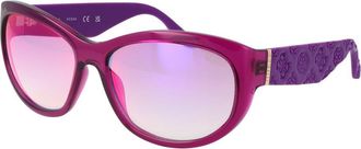 Guess Womens Patterned Temple Sunglasses - Fuschia - One Size