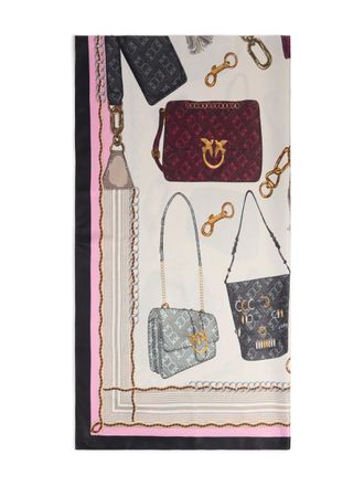 Pinko Sjaal met print - Roze