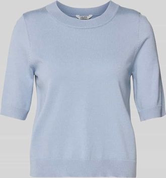 Mbym mbyM Strickshirt mit Rundhalsausschnitt Modell Carla in Rauchblau, Gr&ouml;&szlig;e XS