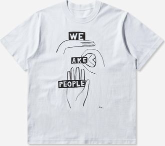 sacai Men s geoff sacai Print T-Shirt White