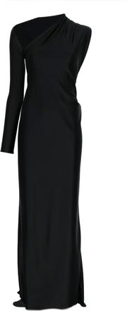 Atu Body Couture Asymmetrische maxi-jurk - Zwart