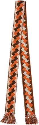 Valentino Garavani Accessories - Heren - Wintersjaals - Oranje - ONE Size - Katoen - Accessoires