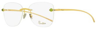 POMELLATO PM0071O Rimless Metal with Cabochon Stones Eyeglasses - Gold