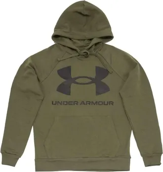 Under Armour Mens Rival Fleece Big Logo Hoodie In Marine Od Green