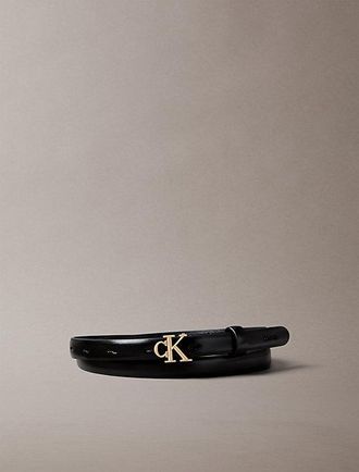 Calvin Klein Cintur&oacute;n Fino Con Logo Monograma De Piel
