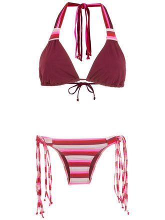 Amir Slama Bikini a righe - Rosa