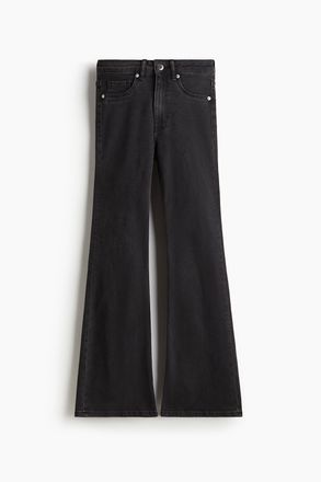 H&M Flared High Jeans - Schwarz