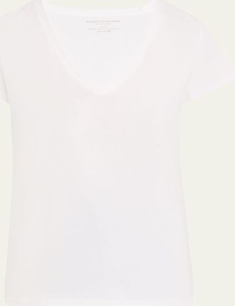 Majestic Filatures V-Neck Organic Cotton T-Shirt