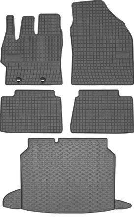 OEM Toyota Yaris Cross Crossover A Partir De Septiembre De 2021 Set - Alfombrillas De Goma Para Coche + Alfombrilla Para Maletero
