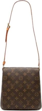 Louis Vuitton Pre-owned Cross Body Bags, female, Brown, Size: ONE SIZE Pre-owned Vintage Canvas Cross Body Bag