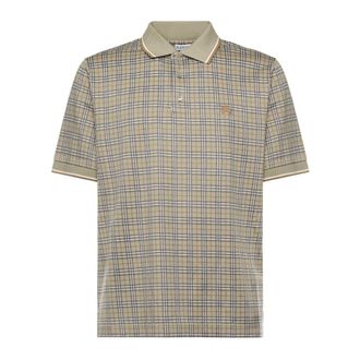 Burberry Polo Shirts, male, Beige, Size: S Polo Shirts
