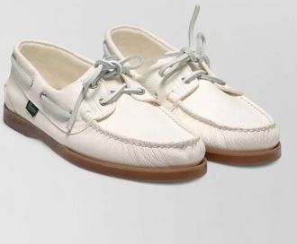 Paraboot boat shoes low top silk nylon rubber