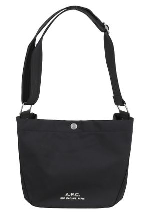 A.P.C. Black Besace Journal Snap Shoulder Bag