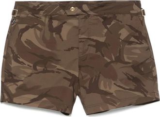 Tom Ford Costume da bagno con stampa camouflage - Verde