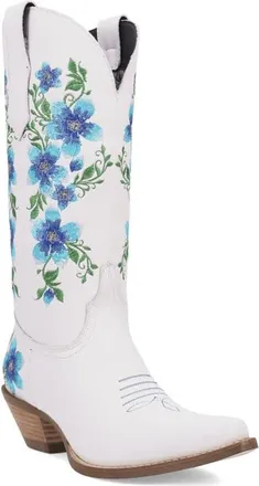 Dingo Posie Knee High Western Boot in Blue at Nordstrom, Size 9.5
