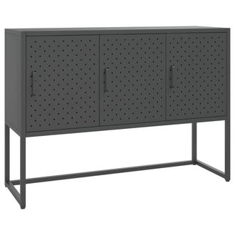 vidaXL Aparador De Acero Antracita 105x35x75 Cm Vidaxl