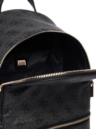 Guess Womens Backpack Coal Logo Polyurethane Bags - Backpacks
