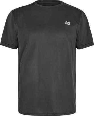 New Balance Effen T-shirt voor heren, normale pasvorm (Zwart)