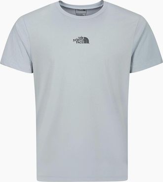 The North Face Mens The North Face Mens T Shirt Centre Logo Crew Neck Short Sleeve Cotton Summer Tee - Grey - Size: 40
