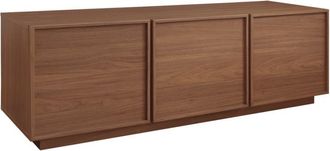 Sweeek Mueble de tv de 3 puertas, madera, 140cm, color nogal