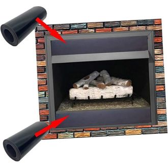 OEM (101,6 &times; 10,16 Cm) 2 Tapones Magn&eacute;ticos Para Chimenea, Protecci&oacute;n Contra Corrientes De Aire En Interiores, Cubierta De Ventilaci&oacute;n, Evita La P&eacute;rdida D