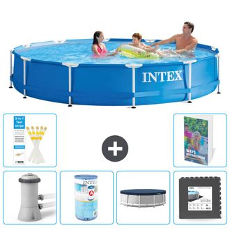 Intex Piscina Con Estructura Redonda - 366x76 Cm - 7-piezas S215