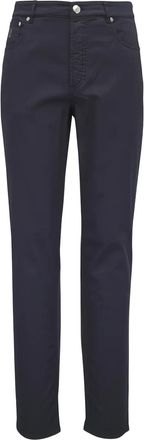 Brunello Cucinelli Chino con cinque tasche - Blu